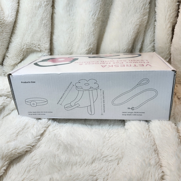 Vetreska Flower Pet Harness ,Collar, and Bag Pack Pink & Green - Picture 17 of 17